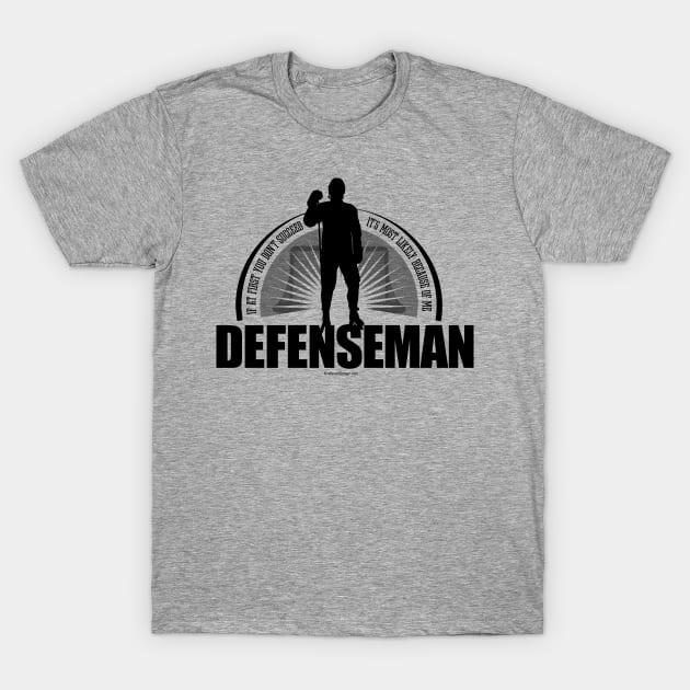 Hockey Defenseman T-Shirt by eBrushDesign